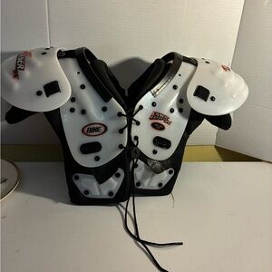 Youth Shoulder Pads - Black and White